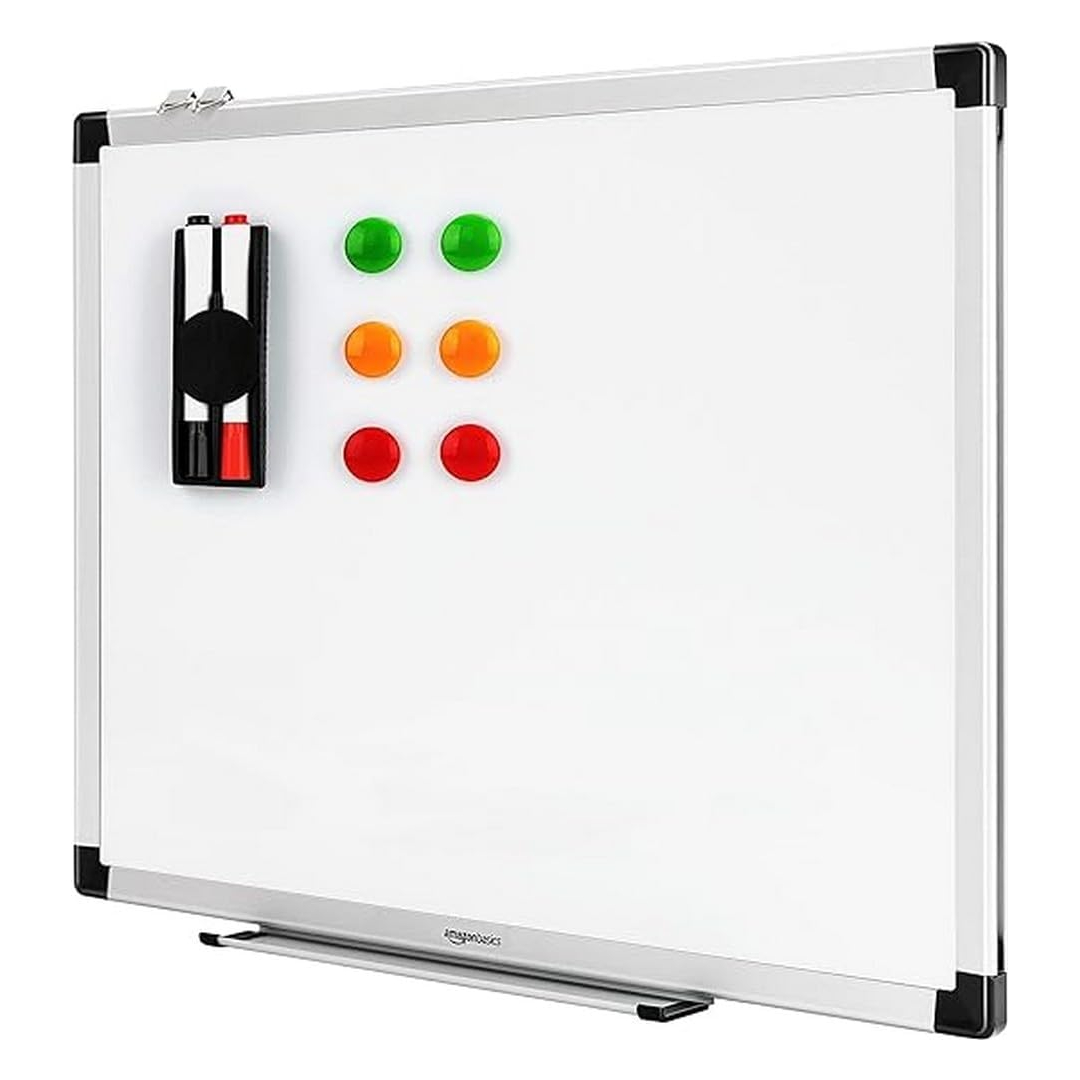 Amazon Basics Magnetic Dry Wipe Whiteboard 60 x 45 cm