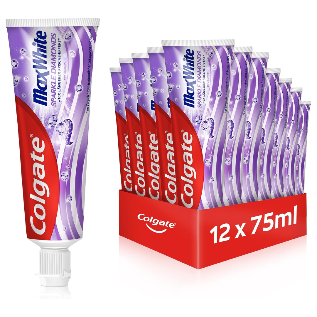 Colgate Max White Sparkle Diamonds Toothpaste 12 Pack