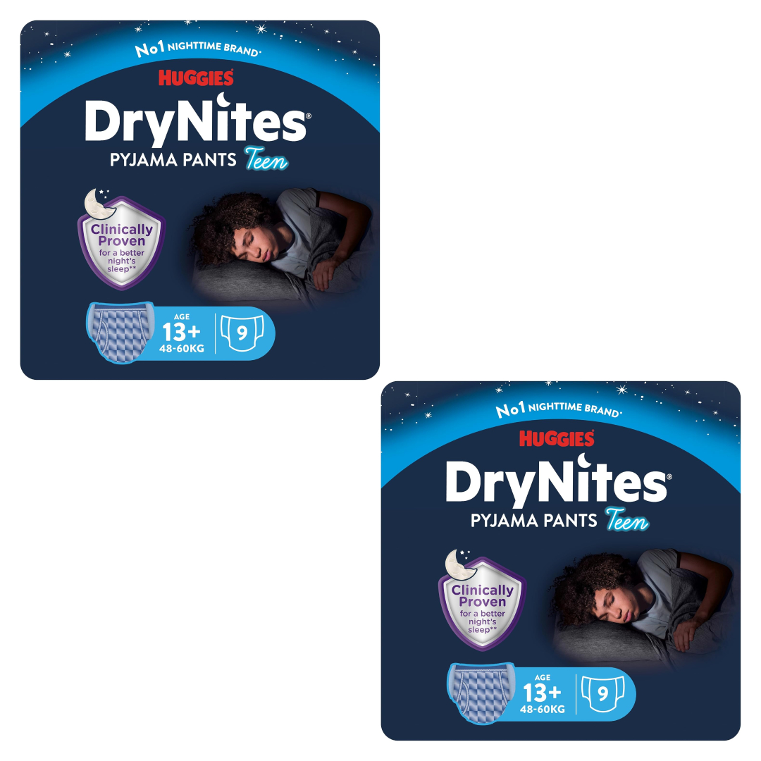 Huggies DryNites Bedwetting Night Nappies Boys 13 17 Years