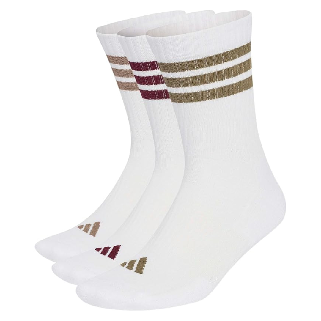 adidas 3 Stripes Cushioned Crew Socks 3 Pack