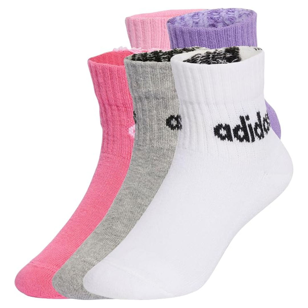 adidas Unisex Kids Linear Ankle Socks 5 Pack