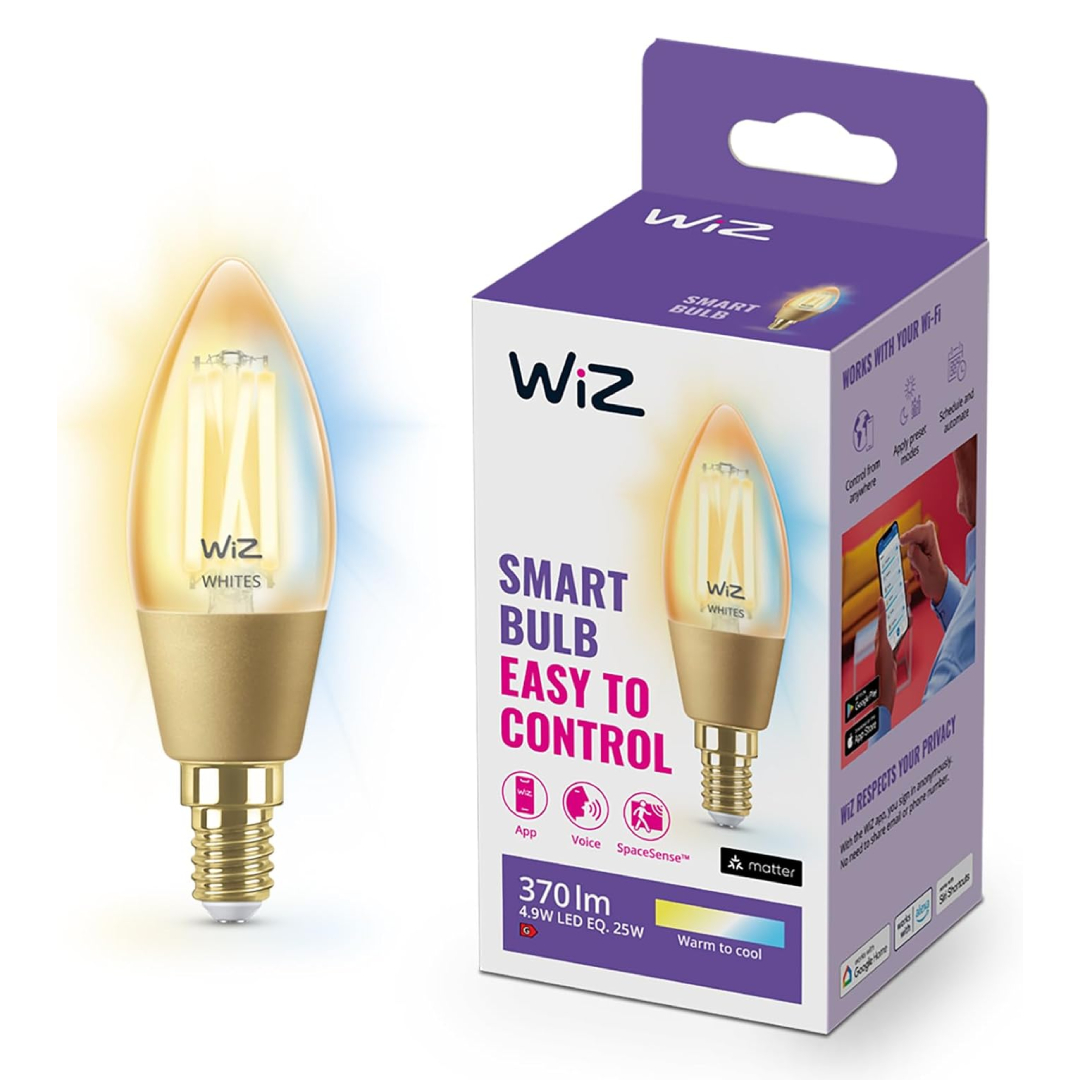 WiZ Smart Candle Bulb E14 Amber