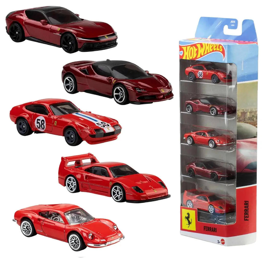 Hot Wheels Ferrari Die Cast 5 Pack