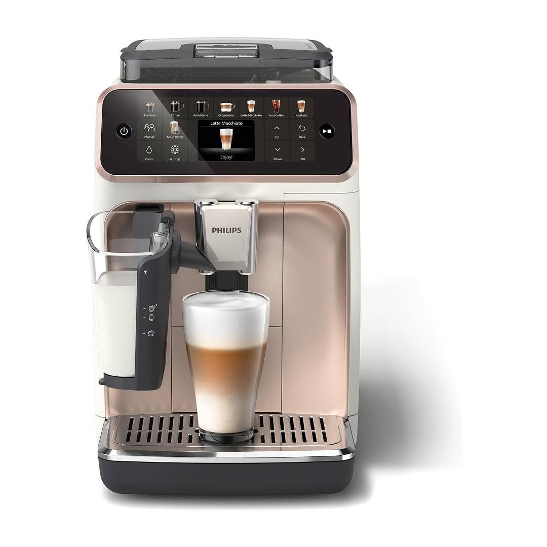 Philips 5500 Series Bean to Cup Coffee Machine, LatteGo, 20 Hot/Iced Drinks