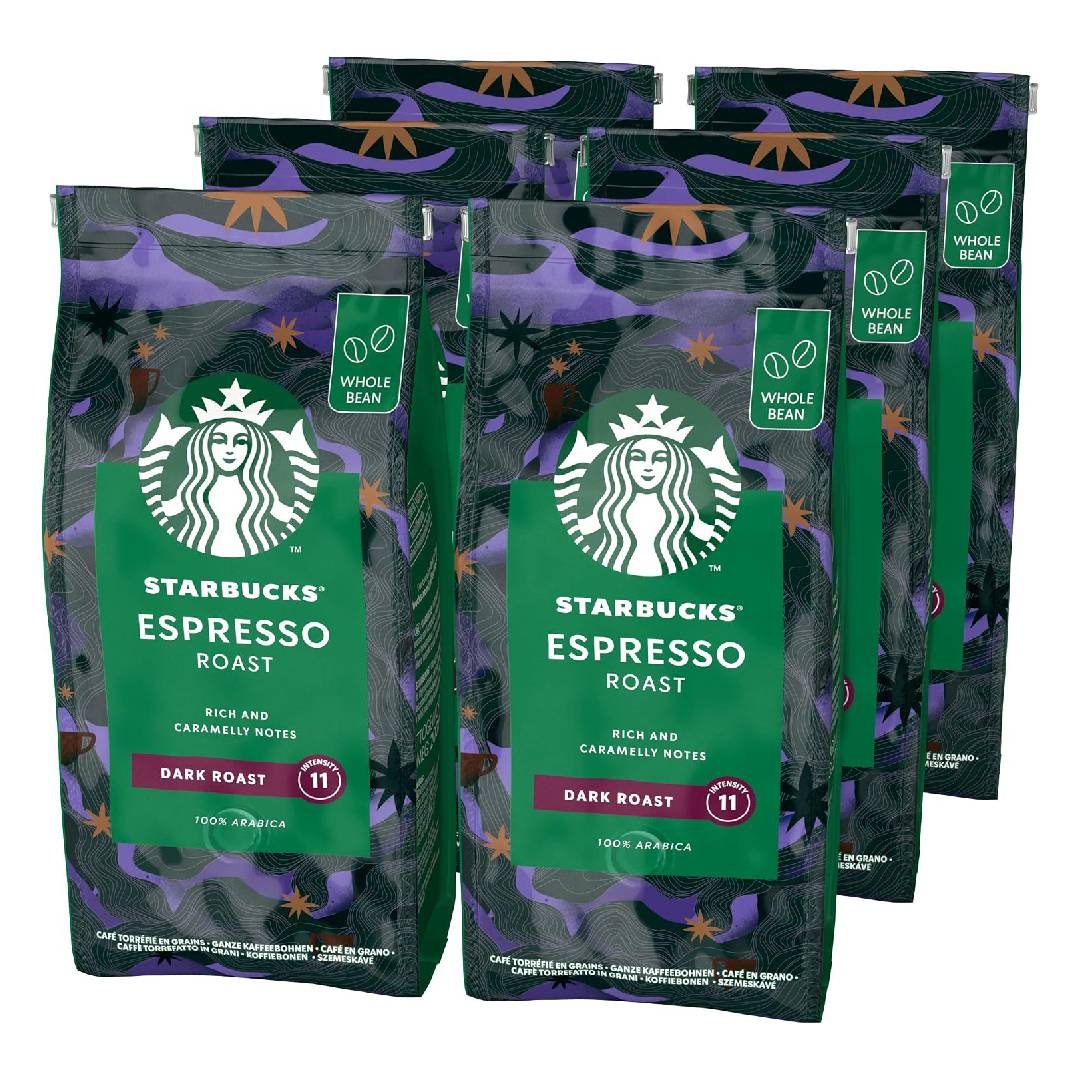 STARBUCKS • Espresso Roast Whole Coffee Beans 6-Pack