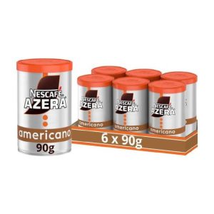 NESCAFÉ Azera Americano Instant Coffee, 90 g (Pack of 6) (Packing may vary)