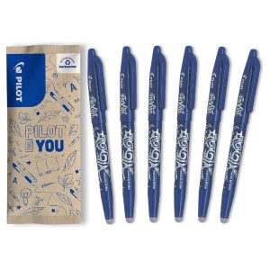 PILOT - Pack of 6 FriXion Ball - Erasable Pen with Thermosensitive Ink