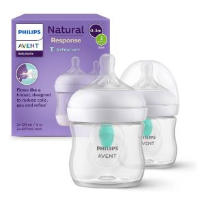 Philips Avent Natural Response Baby Bottle - 2X 125ml