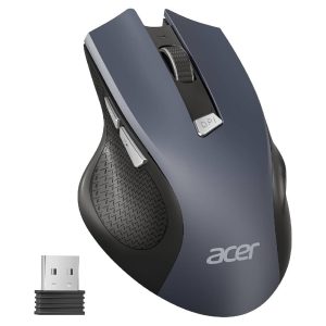 Acer Wireless Mouse, 1600 DPI Ergonomic Computer Mouse, 2.4GHz USB Receiver