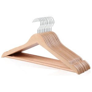Amazon Basics Wood Suit Clothes Hangers 10 Pack