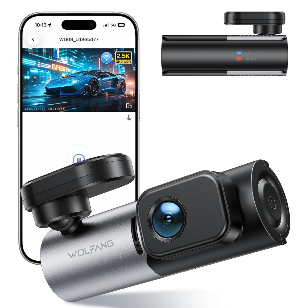 WOLFANG 2.5K Dash Cam with WiFi WD09